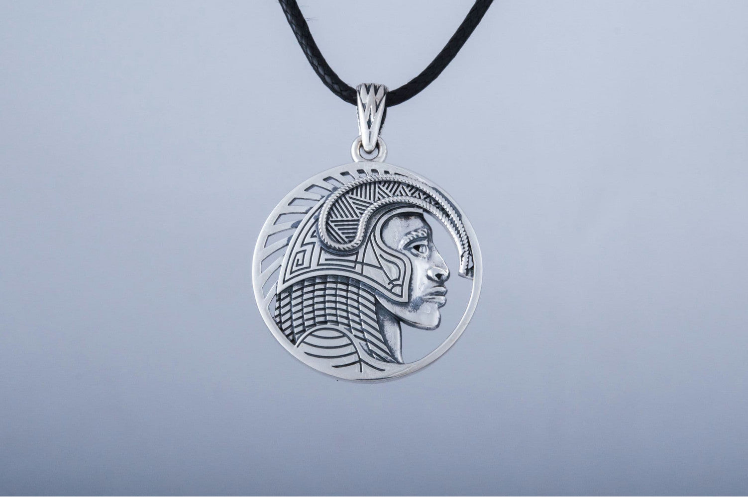 Pendant with Indian Aztec Sterling Silver Jewelry - vikingworkshop