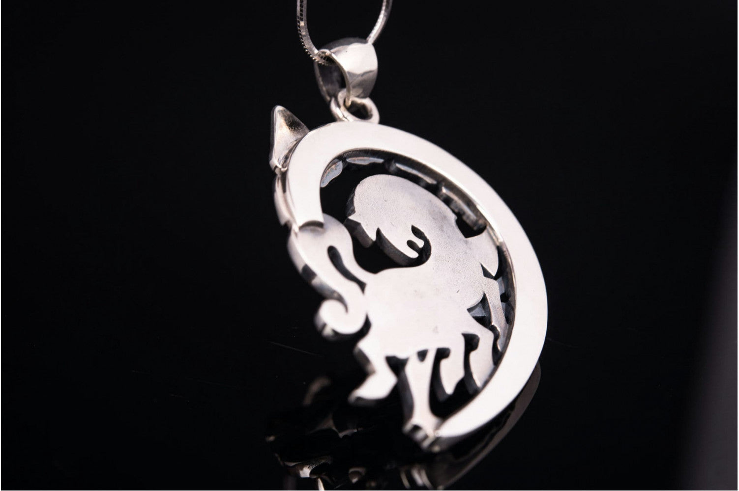 Sterling Silver Sleipnir Pendant with Runes, Unique handmade Viking jewelry - vikingworkshop