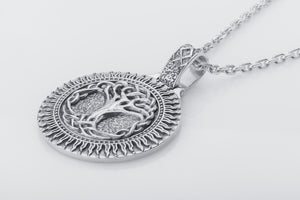 Yggdrasil Pendant, 925 Silver Viking Jewelry - vikingworkshop