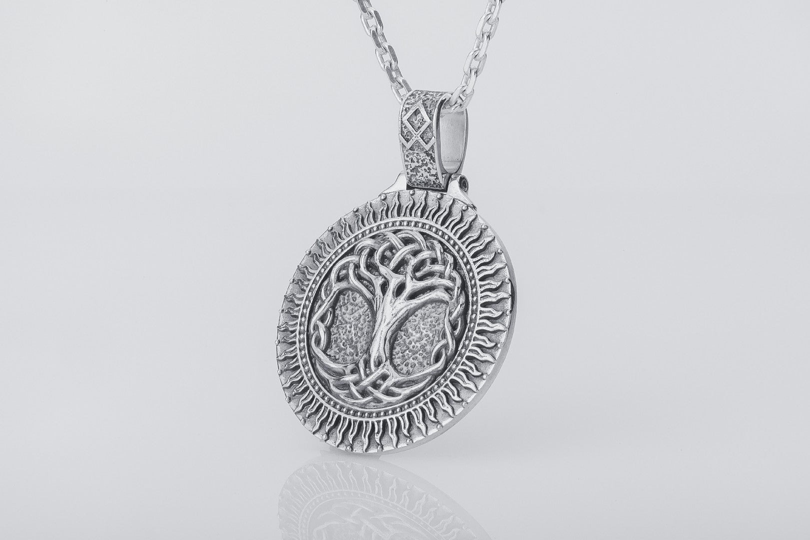 Yggdrasil Pendant, 925 Silver Viking Jewelry - vikingworkshop