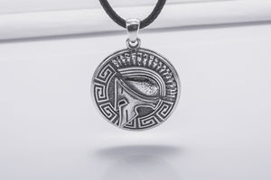 Spartan Sterling Silver Pendant, Handmade Jewelry - vikingworkshop