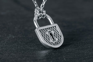 Universal Lock Pendant, 925 Silver - vikingworkshop