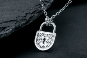 Universal Lock Pendant, 925 Silver - vikingworkshop