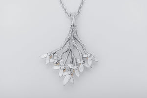 Flower Branch with Pearls Pendant - vikingworkshop