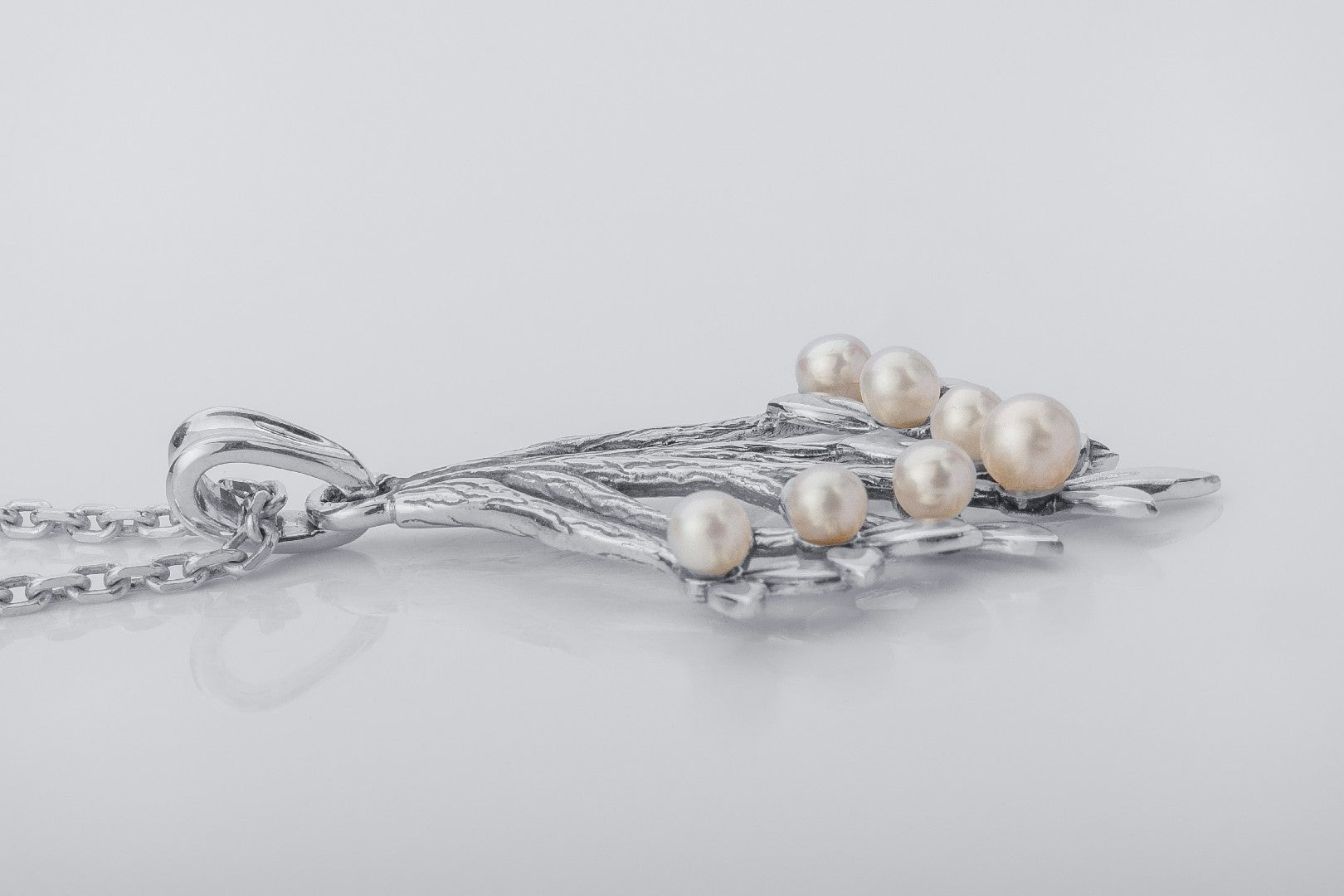 Flower Branch with Pearls Pendant - vikingworkshop