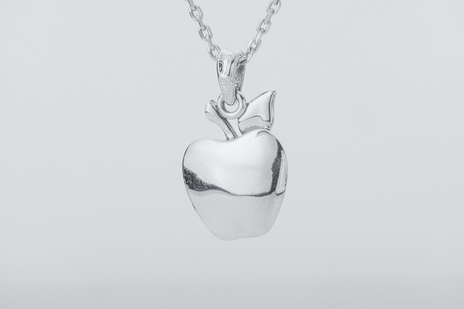 Apple Pendant with Gems, 925 Silver - vikingworkshop