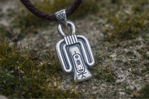 Tyet Amulet Pendant Sterling Silver Egypt Jewelry - vikingworkshop