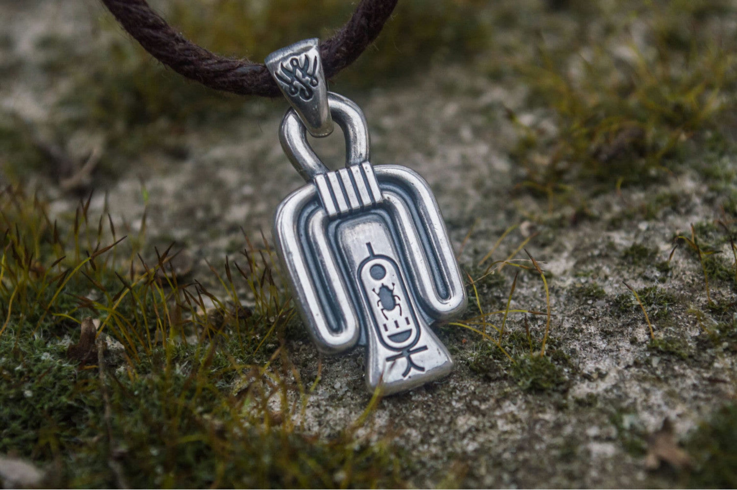 Tyet Amulet Pendant Sterling Silver Egypt Jewelry - vikingworkshop