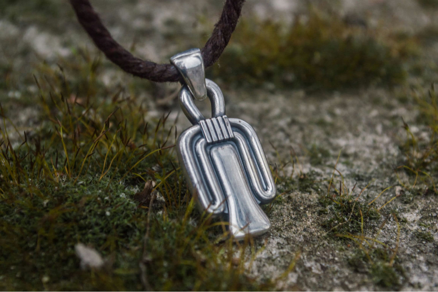 Tyet Amulet Pendant Sterling Silver Egypt Jewelry - vikingworkshop