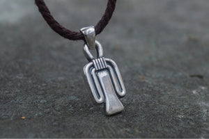 Tyet Amulet Pendant Sterling Silver Egypt Jewelry - vikingworkshop