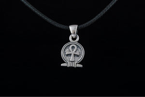 Ankh Amulet Pendant Sterling Silver Egypt Unique Jewelry - vikingworkshop