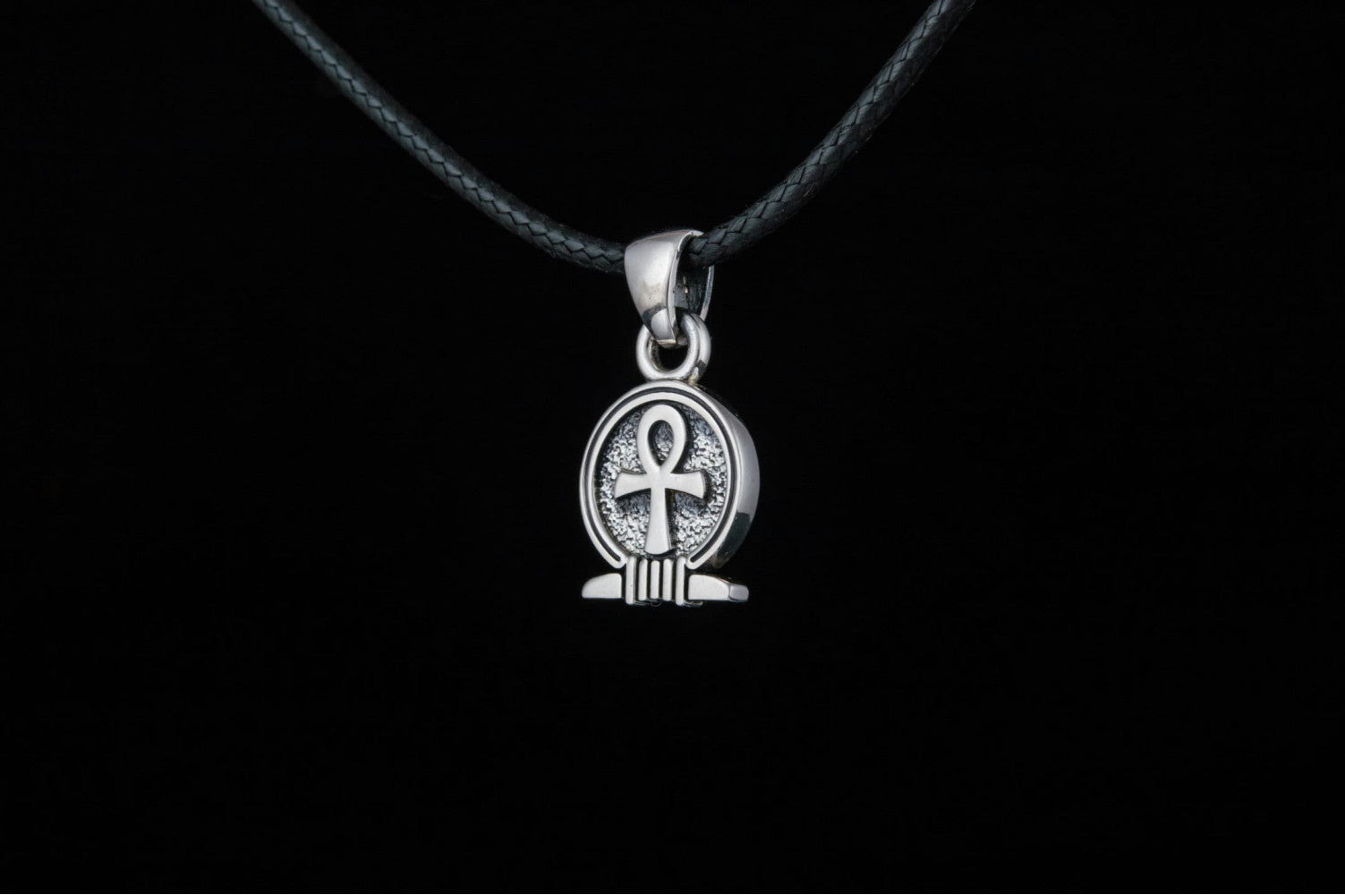 Ankh Amulet Pendant Sterling Silver Egypt Unique Jewelry - vikingworkshop