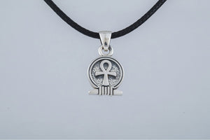 Ankh Amulet Pendant Sterling Silver Egypt Unique Jewelry - vikingworkshop