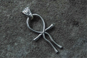 Ankh Symbol Egypt Pendant Sterling Silver Unique Jewelry - vikingworkshop