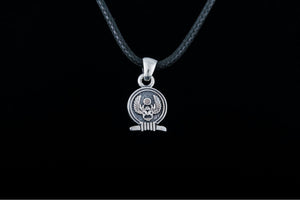 Scarabeus Amulet Pendant Sterling Silver Egypt Unique Jewelry - vikingworkshop