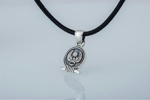 Scarabeus Amulet Pendant Sterling Silver Egypt Unique Jewelry - vikingworkshop