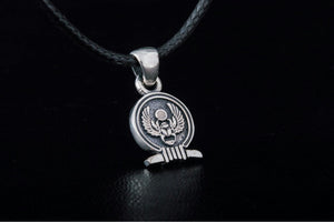 Scarabeus Amulet Pendant Sterling Silver Egypt Unique Jewelry - vikingworkshop