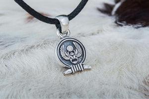 Scarabeus Amulet Pendant Sterling Silver Egypt Unique Jewelry - vikingworkshop