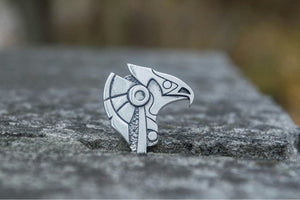 Unique Handmade Horus Egypt Pendant Sterling Silver Viking Jewelry - vikingworkshop