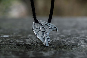 Unique Handmade Horus Egypt Pendant Sterling Silver Viking Jewelry - vikingworkshop