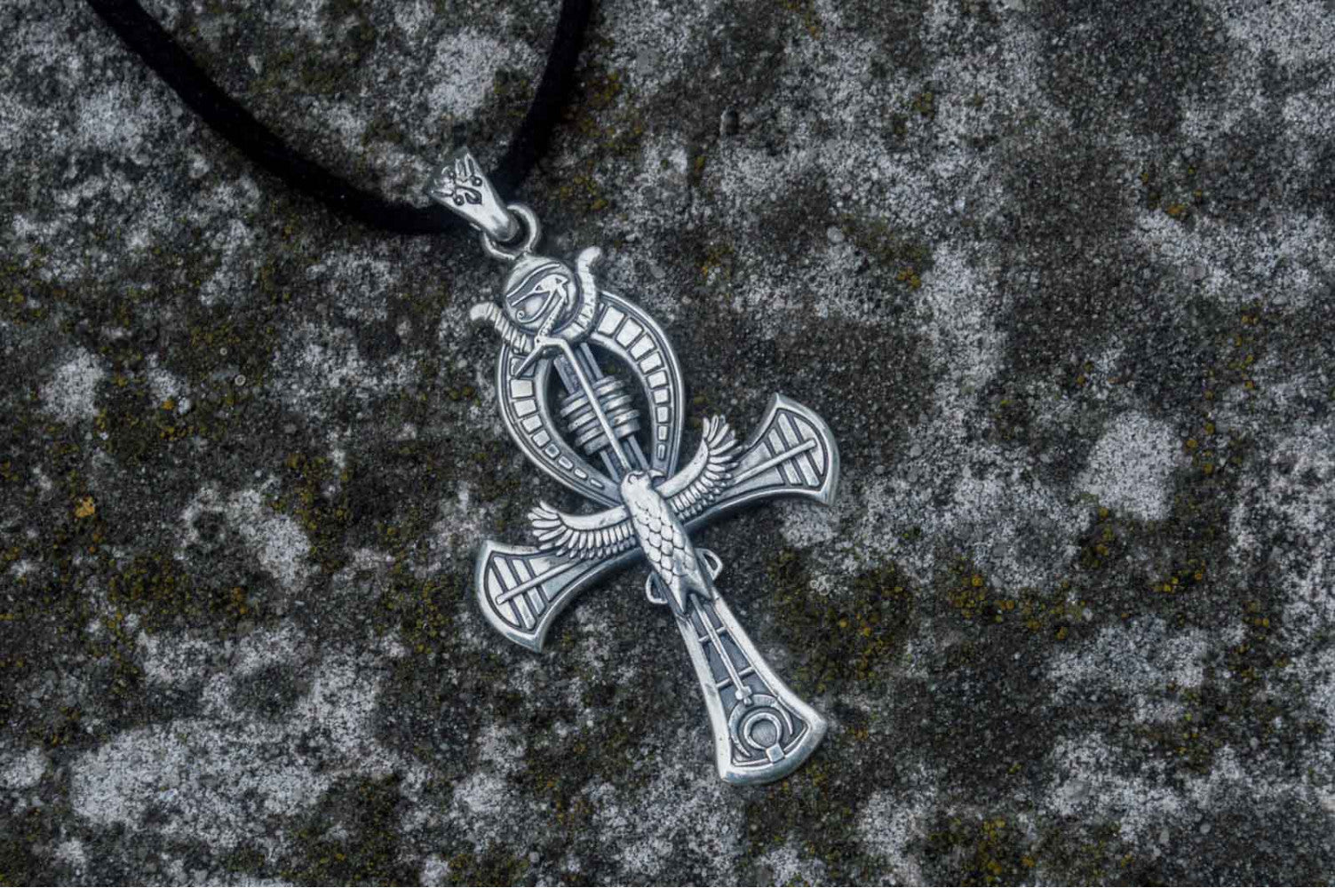 Unique Handmade Egypt Ankh Pendant Sterling Silver Jewelry - vikingworkshop