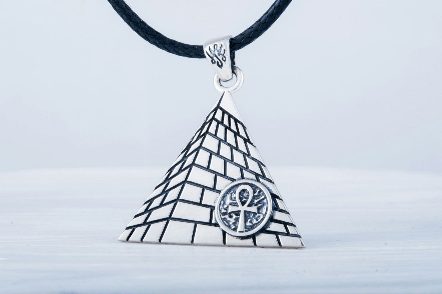 Ankh Symbol Pendant Sterling Silver Egypt Jewelry - vikingworkshop