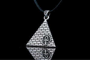 Pendant with Ankh Symbol Sterling Silver Egypt Jewelry - vikingworkshop