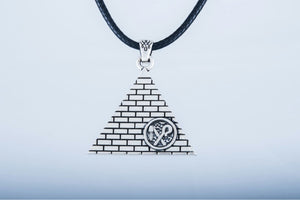 Hekha and Nekhakha Symbol Pendant Sterling Silver Egypt Jewelry - vikingworkshop