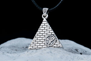 Hekha and Nekhakha Symbol Pendant Sterling Silver Egypt Jewelry - vikingworkshop