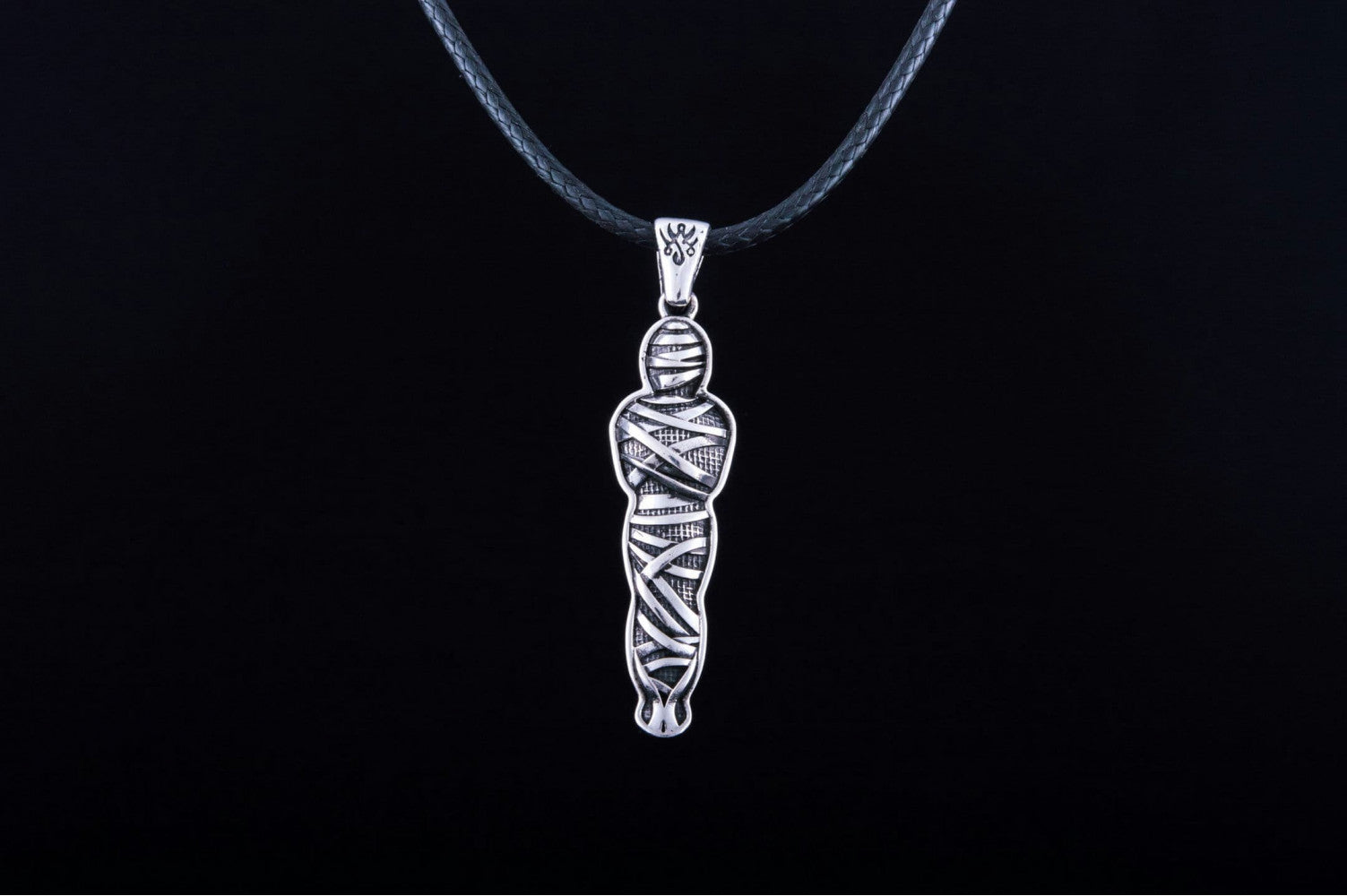 Mummy Pendant Sterling Silver Egypt Jewelry - vikingworkshop