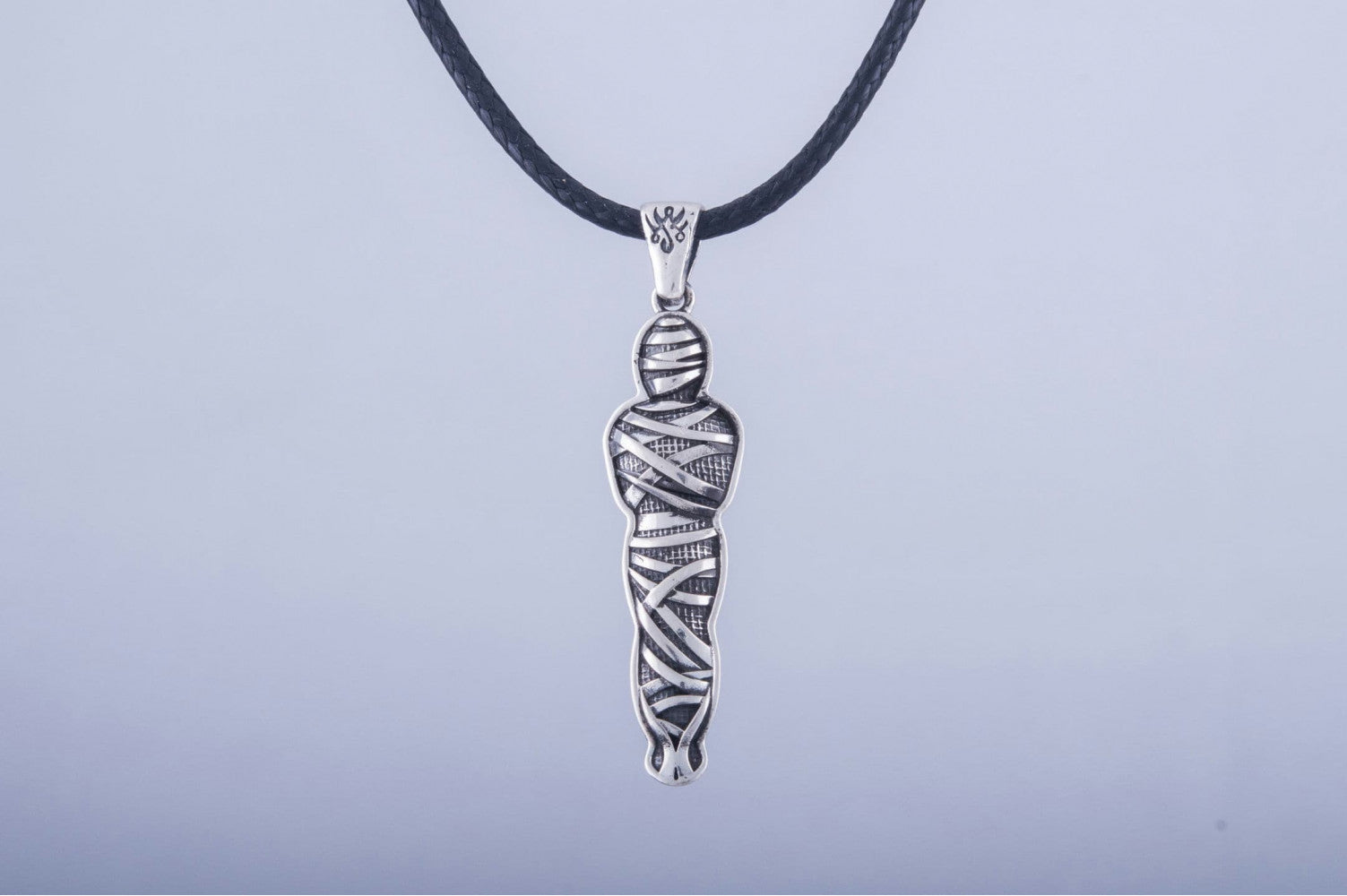 Mummy Pendant Sterling Silver Egypt Jewelry - vikingworkshop