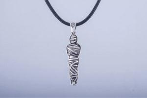 Mummy Pendant Sterling Silver Egypt Jewelry - vikingworkshop