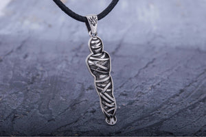 Mummy Pendant Sterling Silver Egypt Jewelry - vikingworkshop