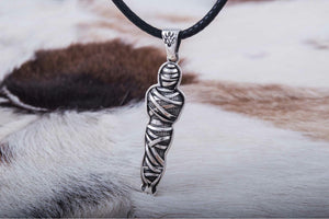 Mummy Pendant Sterling Silver Egypt Jewelry - vikingworkshop