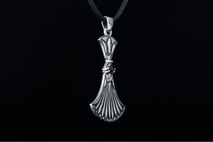 Egypt Pendant with Cubic Zirconia Sterling Silver Jewelry - vikingworkshop