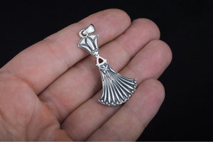 Egypt Pendant with Cubic Zirconia Sterling Silver Jewelry - vikingworkshop