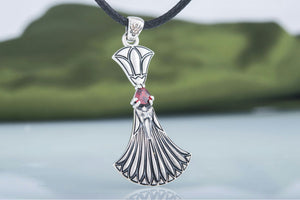 Egypt Pendant with Cubic Zirconia Sterling Silver Jewelry - vikingworkshop