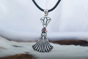 Egypt Pendant with Cubic Zirconia Sterling Silver Jewelry - vikingworkshop