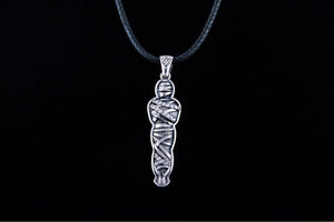 Mummy Jewelry Pendant with Cubic Zirconia Sterling Silver Egypt Jewelry - vikingworkshop