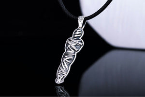 Mummy Jewelry Pendant with Cubic Zirconia Sterling Silver Egypt Jewelry - vikingworkshop