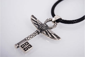 Ankh with Key Style Pendant Sterling Silver Egypt Jewelry - vikingworkshop