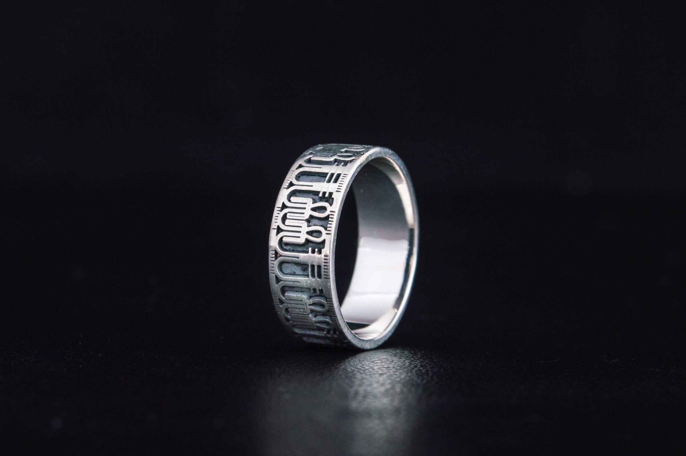 Tyet Symbol Ring Sterling Silver Egypt Jewelry - vikingworkshop
