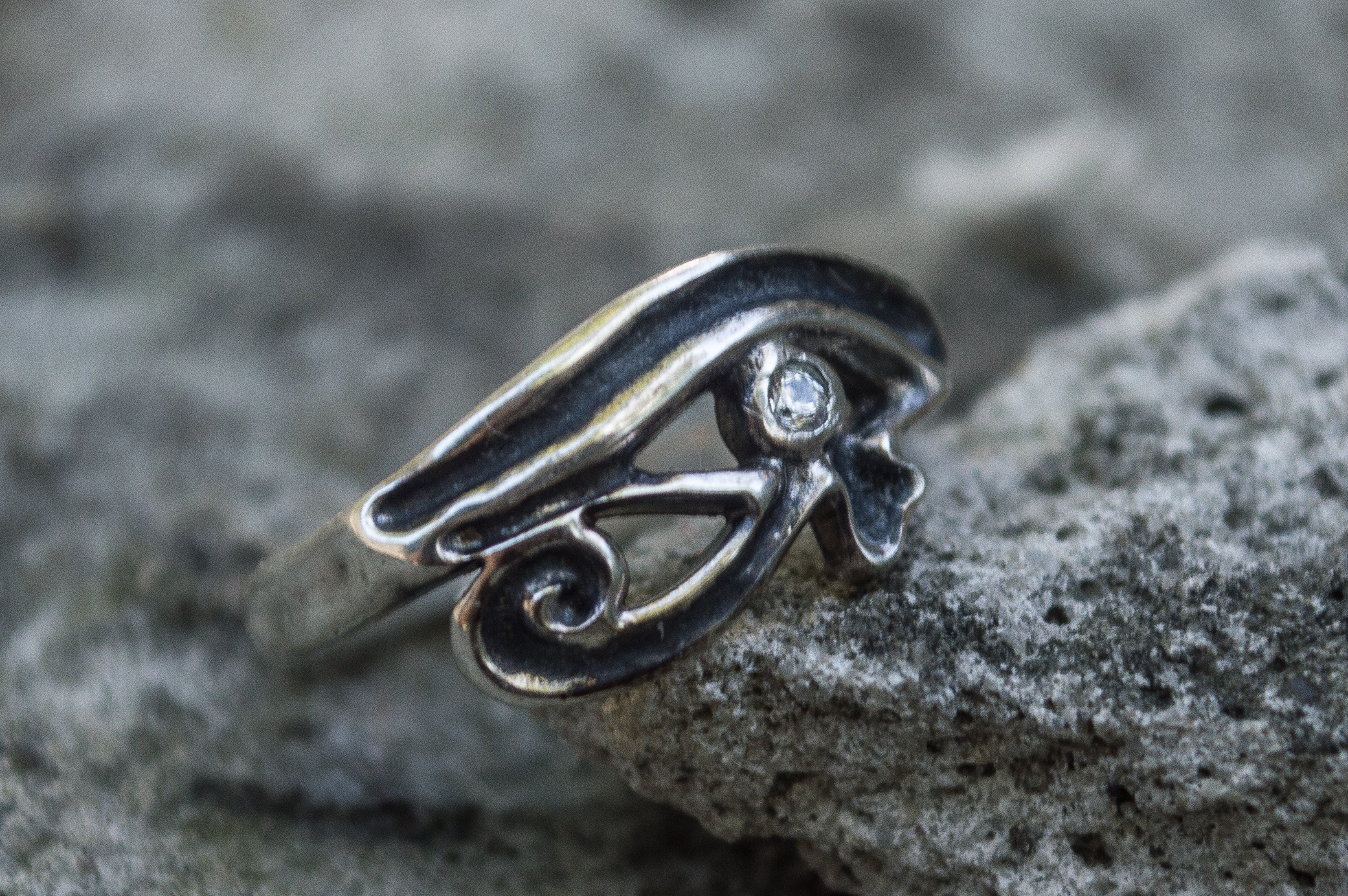 Uadjet Ring Sterling Silver Egypt Jewelry - vikingworkshop