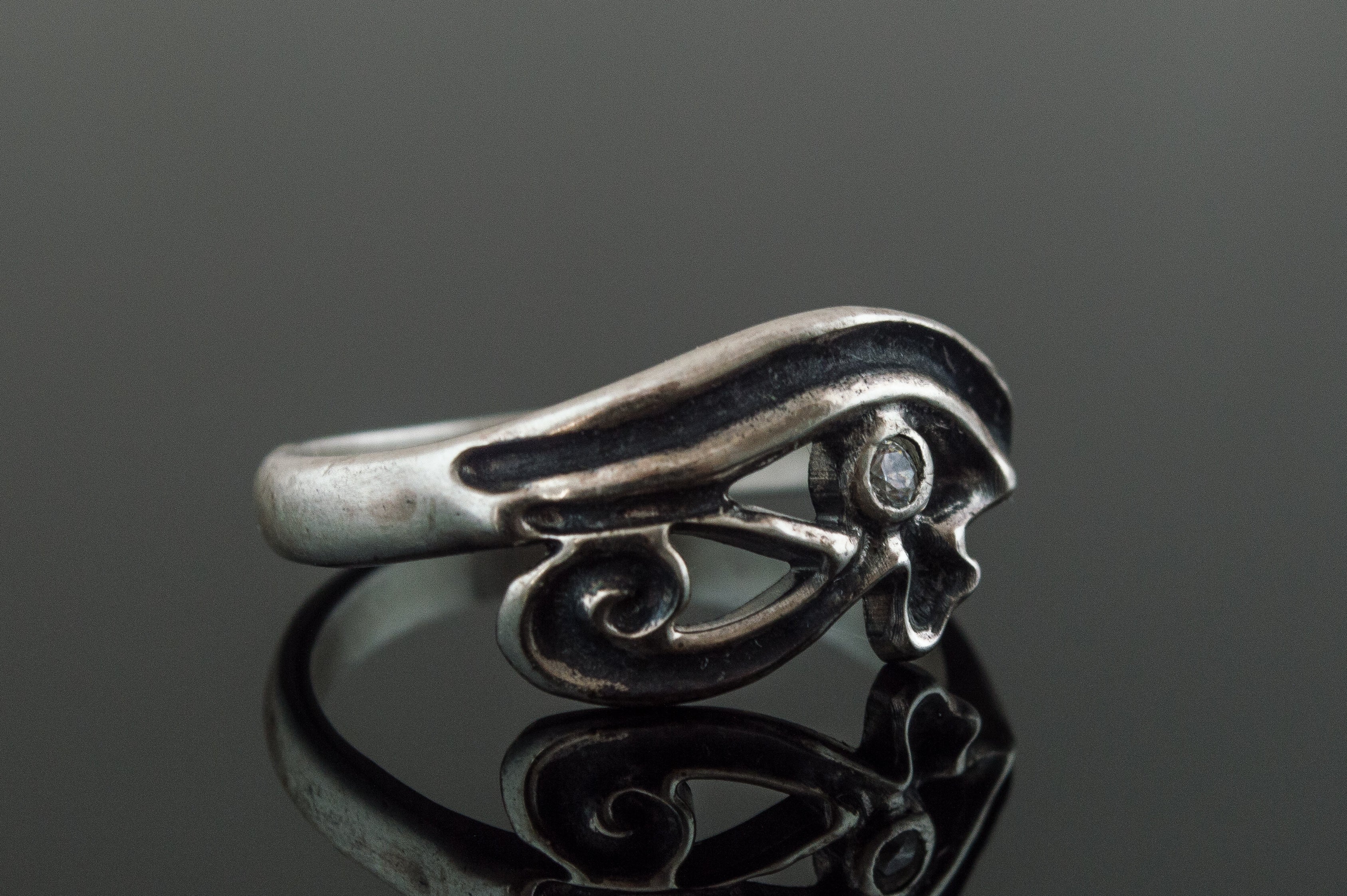 Uadjet Ring Sterling Silver Egypt Jewelry - vikingworkshop