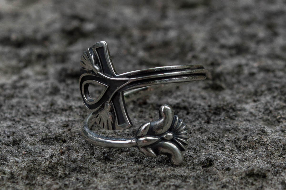 Ankh Egypt Symbol Sterling Silver Unique Handmade Jewelry - vikingworkshop