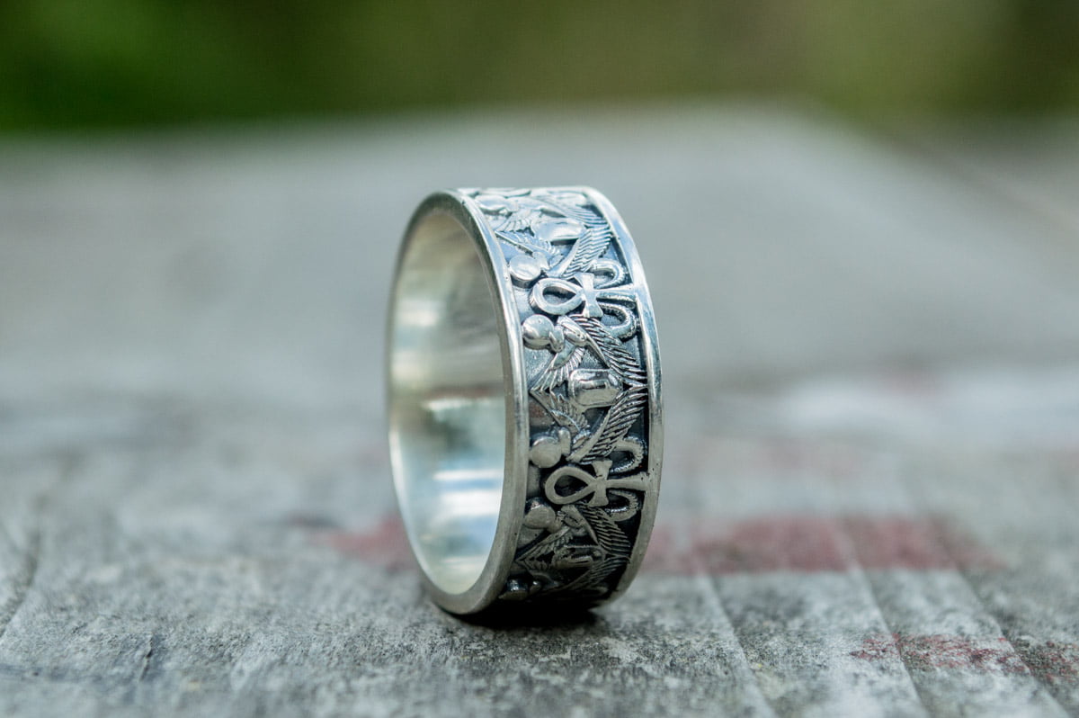 Egypt Ring Sterling Silver Handcrafted Jewelry - vikingworkshop