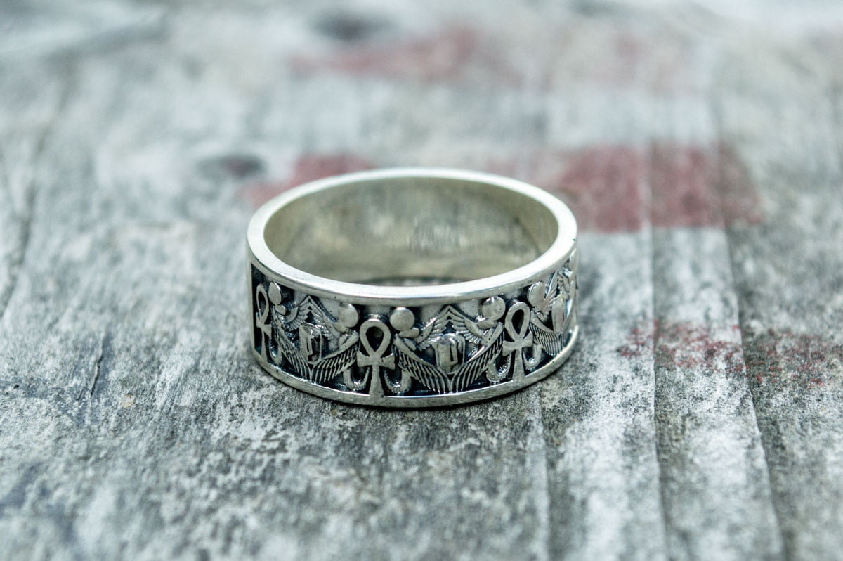 Egypt Ring Sterling Silver Handcrafted Jewelry - vikingworkshop