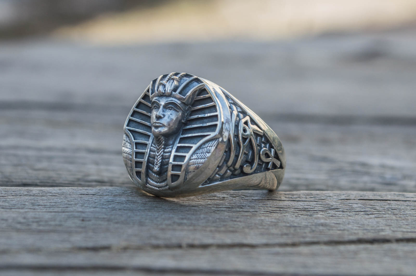 Egypt Handmade Ring Sterling Silver Jewelry - vikingworkshop