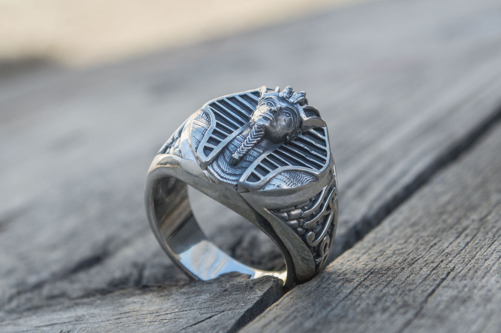 Egypt Handmade Ring Sterling Silver Jewelry - vikingworkshop