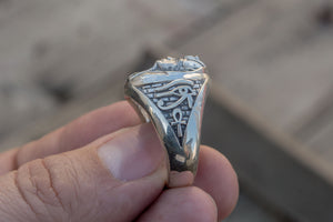 Egypt Handmade Ring Sterling Silver Jewelry - vikingworkshop